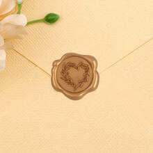 25pcs/Pack Heart Wreath Pattern Wax Seal Stickers, For Wedding Invitations, Party Invitations Decoration, Gift Wrapping, Scrapbooking Decoration - Multicolor - View 7