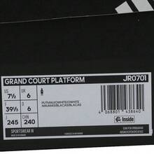 Adidas Zapatillas deportivas casuales de plataforma GRAND COURT para mujer, de corte bajo, modelo JR0701