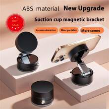 JIaYang Creative New Vacuum Suction Mini Phone Holder, Made Of ABS Material, Foldable, Storable, Waterproof, Anti-Shake, Suitable For Any Smartphone, Applicable For Home Binge-Watching, Car Navigation, Kitchen Movie Viewing Etc. Compatible With IPhone, Android Phone, Gift For Birthday, Family, Friends Magnetic, Car Accessories, Car Phone Holder