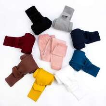 Halloween Kids Costumes Girls Winter Warm Cotton Fleece Lined Leggings Thick Thermal Tights Pants