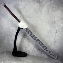 128cm 50inch Bamboo Katana Large Sword Anime Cosplay  Knife Prop Wooden Blade Real Size Japanese Katana Original Samurai Sabre Gift - A-128厘米/50英寸 - 查看 1