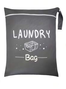 Large Travel Laundry Bag, Wet Dry Bag, Drawstring Washable Bag For Dirty Clothes, Swimwear, Gym Clothes, Available In Blue, Pink, Black, Gray