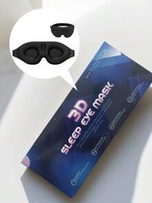 3/2/1pc Ultra Soft 3D Sleep Eye Mask, Blackout, Blindfold Sleeping Eye Mask, Smooth Eye Mask For Sleeping, Sleep Aid Eye Mask, Travel Sleep Eye Mask, Student Nap Eye Mask - Perfect For Travel And Napping ,Mother's Day,Gift For Mom,Thanksgiving Gift, Christmas Gift, Black ,Back To School - Multicolor - View 1