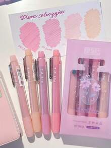 12 Colors Fluorescent Highlighter Pen Set, Fragrant Glitter Pens, Eye-Friendly Marker Pens For Highlighting & Underlining