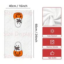 2/4 Pcs Ghost Pumpkin Printed Dish Towels, Halloween Gifts, Halloween Decorations, Super Absorbent Microfiber Modern Towels For Cooking, Baking, Washing Dishes, Cleaning, Hand Towels, Tea Towels, Soft And Highly Absorbent, Kitchen Decor, Gifts For Neighbors, Moms, Birthdays, Housewarming For Friends, Kitchen Essentials, Daily Necessities