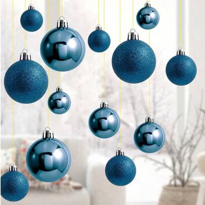 42pcs Christmas Ball Ornaments, 3/4/5cm Christmas Balls Decorations, Christmas Hanging Balls, Plastic Balls, Christmas Tree Decorations, Suitable For Home Decor, Room Decor, Bedroom Decor, New Year Decor, Christmas Decor, Outdoor Decor, Holiday Party Decor, Christmas Party Supplies, Christmas Themed Holiday Hanging Decor, Event Party Favors, Christmas Ball Gift Set, Happy New Year, Gifts For Family And Friends