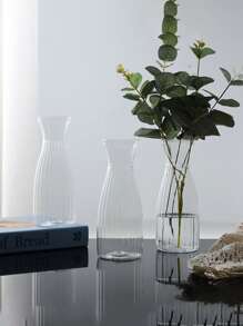 A Plastic Transparent Cylinder Vase, Transparent Flower Flower Wake Vase Modern Style Flowerpot Flower Container Flower Bag Ideal For Home Decoration, No Electricity Or Batteries Required Room Decor Flower Vase Glass Vase