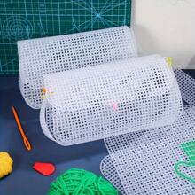 3/6pcs Cross Stitch Net DIY Crochet Bag Making Kit, Grid Bag Plastic Canvas Shapes Patterns, Handmade Craft, Knitting, Gift, Customized, Adult Handicraft, Sewing Supplies, DIY Crochet, Handicraft Kit, Bag Bottom Board, Bag Accessories, Suitable For Sewing Tools, Sewing Accessories, Art Accessories