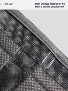 1 pieza Bolsa de almacenamiento para coche, Organizador de coche multifuncional, Bolsa de almacenamiento para el maletero - Negro - Ver 6