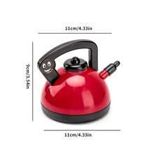 迷你厨房玩具套装，烹饪角色扮演玩具，适合 3-8 岁男孩女孩，包含逼真的食物和厨房用具配件，帮助孩子学习和培养想象力。 - 彩色 - 查看 9