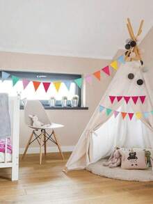 Banderín de triángulos de arpillera de colores con cuerda de yute - Decoraciones para bodas, decoración de fiestas, decoraciones de Halloween, decoración del hogar de otoño, decoración de habitaciones, decoración al aire libre, decoración de aulas, arte de pared, decoración del hogar bohemia, decoración vintage, cumpleaños, carnaval, decoración de dormitorios, decoración de salas de estar, decoración de paredes para el hogar, artículos de boda, regreso a la escuela, decoraciones de otoño para el hogar, decoración de la casa, decoración del hogar occidental