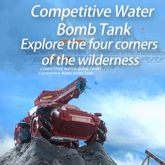 1pc Remote Control Tank Car Water Bullet Battle Tank Q171 Children's Armored Model Remote Control Car Toy, 2.4G Wireless Remote Control And Watch Remote Control, Dual Mode Operation, Cool Lights, One-Key Demo Stunt Sliding, Helps Develop Child's Sensory, Hand-Eye Coordination, Hands-On, Brain, And Visual Intelligence (Batteries For Remote Control Not Included)