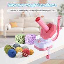 USB Automatic Bobbin And Yarn Winder - Pink Sewing And Crafting Essential - Pink - View 6