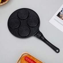 4孔笑脸卡通煎饼锅，不粘平底煎锅，多功能早餐煎锅 - 多色A - 查看 5