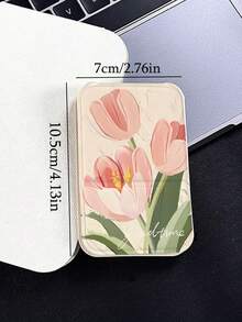 1/2pcs Tulip Folding Makeup Mirror, Adjustable Mini Desktop Mirror, Ins Style Tulip Flower Handheld Mirror, Pocket Mirror, Travel Portable Mirror, Birthday/Holiday Gift For Female Friends,Giveaways,Travel,Cheap Stuff,Travel Essential - Multicolor - View 6
