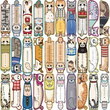 30pcs Cute Cat Themed Bookmarks, Colorful Cartoon Pattern, Suitable For Books, Phone Cases, Diaries, Single-Sided Design, Blank Back