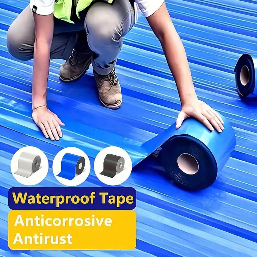 1pc Waterproof Sealant Tape For Quickly Filling Cracks, Effective For Repairing Roof Leaks, Suitable For Metal Sheets, Corrugated Tiles, Walls, Smooth Concrete Surfaces, Long-Lasting Effect