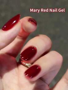 annies 10毫升/1支 Mary In Red 指甲油凝胶可卸 UV LED 半永久樱桃深酒红色美甲沙龙 DIY 美甲 - 彩色 - 查看 2