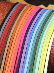 10m/Roll 2.5mm Faux Suede Cord, Handmade Rope, Bracelet DIY Jewelry Accessory String - Multicolor - View 5
