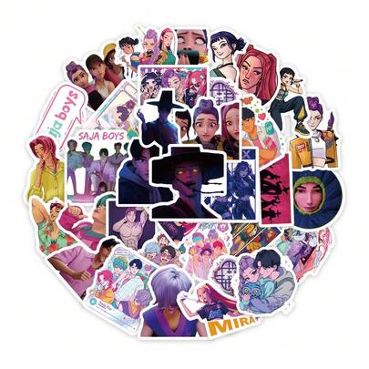 74pcs Kpop Girl Group Demon HD Cheering Stickers For New Albums "Golden", "Takedown", "How It's Done", Fashionable Icon Stickers, Stylish Accessories, Creative Gifts, Birthday And Holiday Surprises