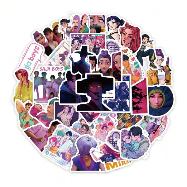 74pcs Kpop Girl Group Demon HD Cheering Stickers For New Albums "Golden", "Takedown", "How It's Done", Fashionable Icon Stickers, Stylish Accessories, Creative Gifts, Birthday And Holiday Surprises