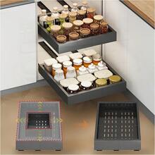 4/2/1pcs Expandable Pull-Out Drawer Organiser, 21-Inch Deep Adjustable Storage Dividers For Kitchen Cabinet - Multicolor - View 16