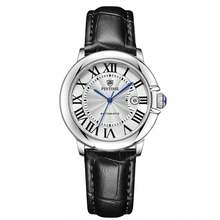 1 件女士全自动陀飞轮镂空机械表是一款奢华、时尚、休闲、轻奢的气球系列腕表，钢带，银色，适合日常装饰