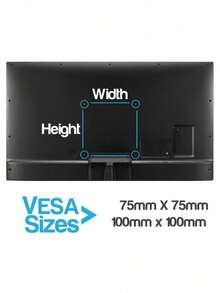Single Screen Monitor Mount For 13"-32" Monitors With Swivel, Tilt And Rotate - Black - Default - View 3