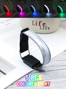 LED网格发光臂章 反光LED灯臂章，派对用品，运动腕带，适用于跑步、徒步旅行、露营、派对，可充电 - 彩色 - 查看 35