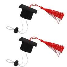 1 Peça Mini Boné de Formatura, Chapéu Decorativo para Cachorro, Gato, Coelho, Esquilo, Boné de Feltro com Borla da Temporada de Formatura, Cor Aleatória