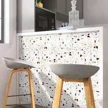 10/20 miếng gạch dán tường 20,32cm x 20,32cm, sàn vinyl tự dính DIY, thích hợp cho miếng dán gạch chống thấm nước có thể tháo rời (gạch Terrazzo) trong phòng tắm, phòng khách, phòng ngủ, nhà bếp và cầu thang - Nhiều màu - Xem 12