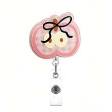 1pc Cute Fruit Cartoon Retractable Layered Acrylic Easy-Pull Badge Clip, Fun For Doctors And Nurses - Multicolor - View 12