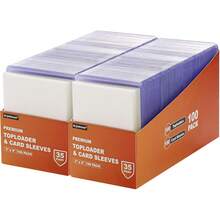 400 Fundas para Tarjetas Top Loaders para Tarjetas, Arjiekwei 3"X4" Protectores de Tarjetas de Béisbol de Plástico Duro, Porta Tarjetas Premium Toploaders para Tarjetas de Juego de Fútbol Deportivo (200 Top Loaders + 200 Fundas para Tarjetas) - 1000 fundas duras + 1000 fundas blandas - Ver 1