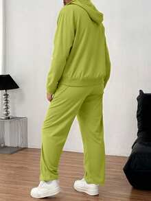 Women Two-Piece Outfits - Lime Green - View 3