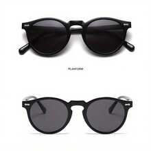 2026 Must-Have Tortoiseshell Round Eyewear, Classic Retro Spectacles With UV Protection For Everyday & Travel, Perfect For Summer Beach Days, Graduation Shoots, Vacation Getaways, Camping Adventures & Casual Outfits, Designed To Add A Timeless, Gentle Vibe To Any Look - Khung tranh lá trà hình báo phân cực C4 - Xem 10