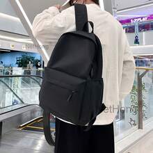 NetHong New Simple Large Capacity Backpack Outdoor Travel School Bag Laptop Backpack UK - Black - View 3