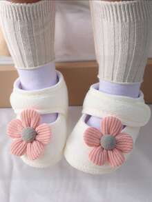 1 Peça Sapatos de Primeira Caminhada para Bebês Meninos e Meninas, Meias Planas de Sola Macia Antiderrapante para Primeiros Passos de Bebê, Sapatos de Princesa para Vestido Recém-Nascido, Sapatos de Berço