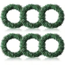 5 mètres de bande de pin de Noël, feuilles vertes, fil de fer, pour chars de défilé, Halloween, sapin de Noël, fêtes du Nouvel An, fournitures de fête d'anniversaire, décorations de table. Décoration de centre de table de Noël de style ferme pour la table de cuisine, décoration d'hiver pour la maison, décoration d'Halloween, décoration de Noël, cadeaux d'anniversaire, guirlande de fleurs faite main, feuilles décoratives