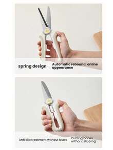 Magnetic Fridge Scissors, Multifunctional Stainless Steel Heavy Duty Poultry Shears, Household Chicken Duck Goose Bone Cutter