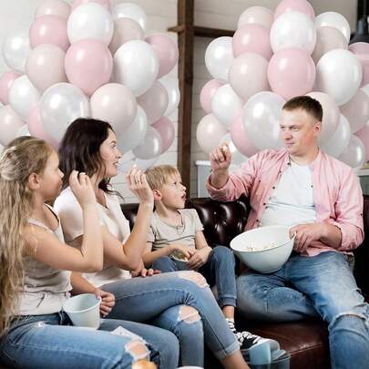 107 Adet Toz Pembe Fildişi Metal Gül Altın Çok Renkli Konfeti Lateks Balonlar, Pembe Temalı Düğün, Gelin Duşu, Parti, Tatil Kutlaması, Oda Duvar Fotoğrafçılığı Arka Planı ve Dekoratif Balon Çelenk Kemer Seti İçin Mükemmel Dekorasyon