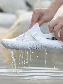 Zapatos de playa para parejas, zapatos acuáticos, zapatos de fitness, zapatos de natación de cinco dedos, zapatos de agua para exteriores - Blanco - Ver 1