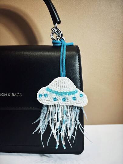 1 chiếc balo/túi đeo vai, túi xách tay, túi đeo chéo, túi đựng mỹ phẩm, móc khóa, thẻ hành lý hình con sứa nhiều màu sắc, thời trang, thanh lịch, quyến rũ, dễ thương, đa năng và thú vị. Thích hợp cho các cặp đôi, bạn thân, học sinh, nam nữ, sử dụng hàng ngày, hẹn hò, đi biển mùa hè, du lịch.