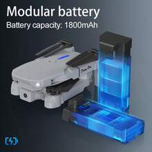 Equipped With Screen Control, Drone, Aerial Photography E99, Optical Flow Hover, Lighting, Aircraft, Foldable Remote-Controlled Airplane, Beginner, Birthday Gift - Multicolor - View 8