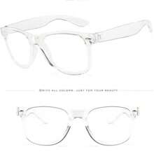 1 Stück/3 Stücke modische eckige Brillen für Damen und Herren, passend zum Outfit, zum Arbeiten am Computer, Smartphone und Fernsehen, stilvoller Campus-Stil, transparenter schwarzer Rahmen, dekoratives Design