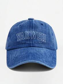 1 件字母 YAHWEH THE GREAT I AM 印花帽，男女通用，户外休闲时尚防晒可调节尺寸棒球帽、卡车司机帽、日常使用的太阳帽 - 彩色 - 查看 14