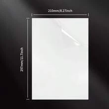 50 Blatt A4 100% transparentes selbstklebendes Papier, Vinyl Aufkleber Papier geeignet für Tintenstrahldrucker & Laserdrucker, wasserfest, kratzfest, abnehmbar | Fantasy Thema, Fenster Dekoration | Transparenter Effekt | Glatte Oberfläche | Halloween Kritzeleien Aufkleber | Weihnachtsdekoration