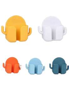 1pc Multifunctional Cactus Wall Mounted Remote Control Holder & Storage Box, No Drilling Required