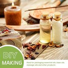 30 个迷你 10 毫升透明玻璃罐，带软木塞 - 非常适合 DIY 工艺品、婚礼装饰和派对礼品，仅可手洗，椭圆形透明瓶，装饰瓶 - 彩色 - 查看 6