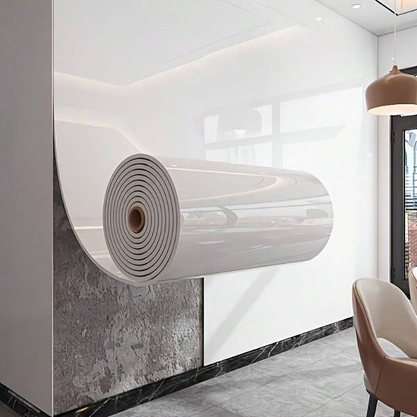 1 Roll (23.62inch X 118.11inch) Self-Adhesive Vinyl Marble Wallpaper With 3D Illusion Effect - Peel & Stick Removable Tile Sticker For Walls, Floors, Ceilings - Realistic White & Golden Veining Design For Living Room, Kitchen Backsplash, Bathroom Decor, Wall Decor Wallpaper, Ceiling Decoration, Modern Decor, Luxurious Appearance, Easy Installation