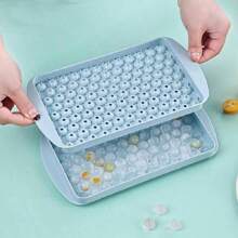 1pc Easy Release Small Ice Cube Mould, Ice Box Ice Cube, Freezer Crushed Ice Trays For Chilling Drinks, Coffee, Fruit Juice - Blue - View 1